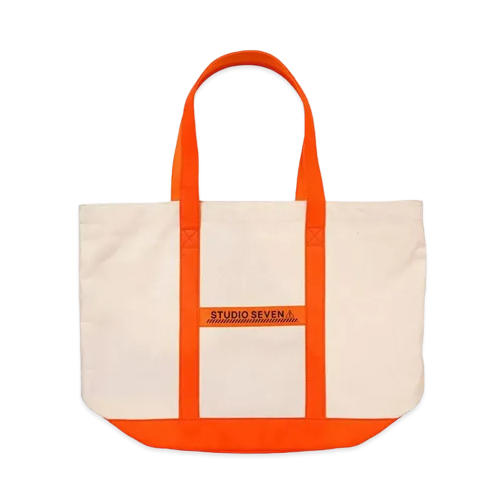 STUDIO SEVEN Canvas Tote Bag "ORANGE"