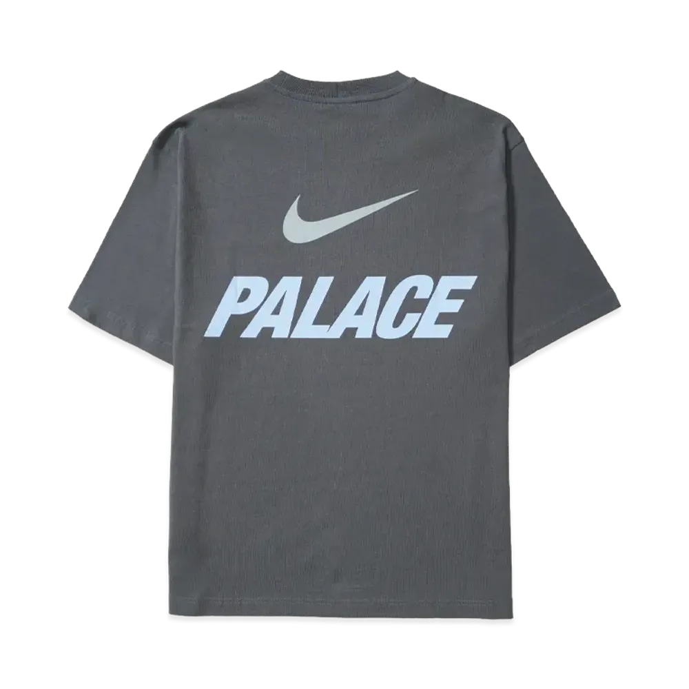 PALACE x Nike Font Swoosh T Shirt "Charcoal"