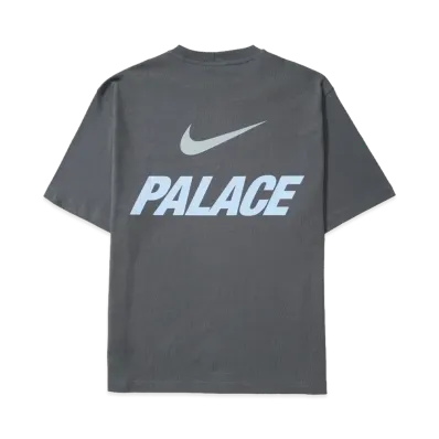 PALACE x Nike Font Swoosh T Shirt "Charcoal"