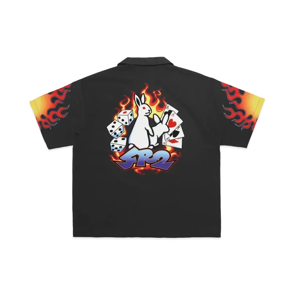 FR2 Gambling Rabbit Short sleeve Shirt "Black"