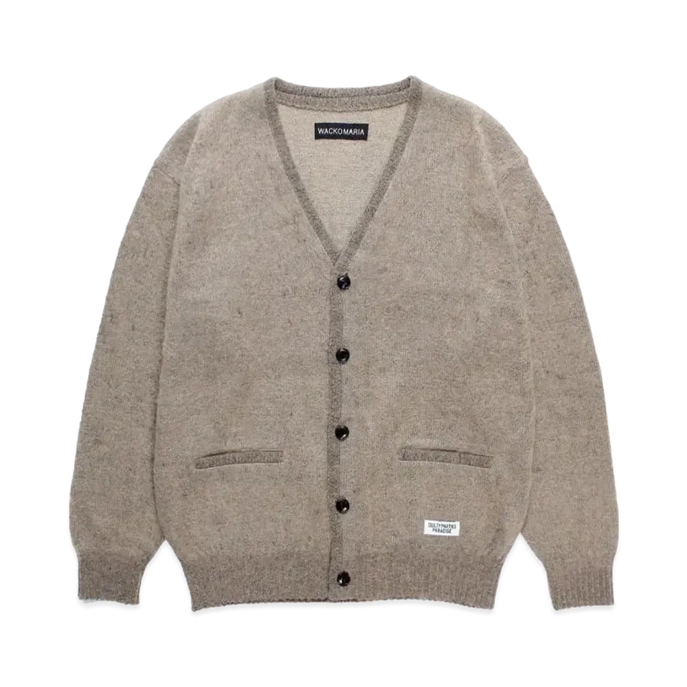 WACKO MARIA Mohair Knit Cardigan "Beige"