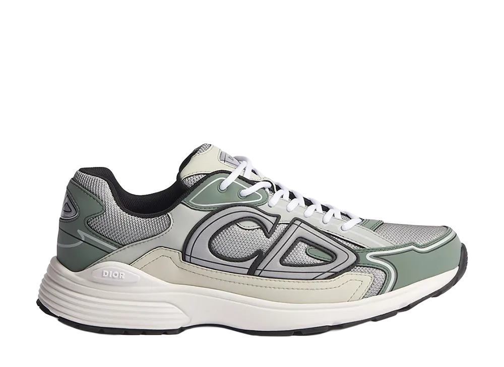 Dior B30 Countdown Sneaker Technical Mesh and Technical Fabric "Gray/Green"
