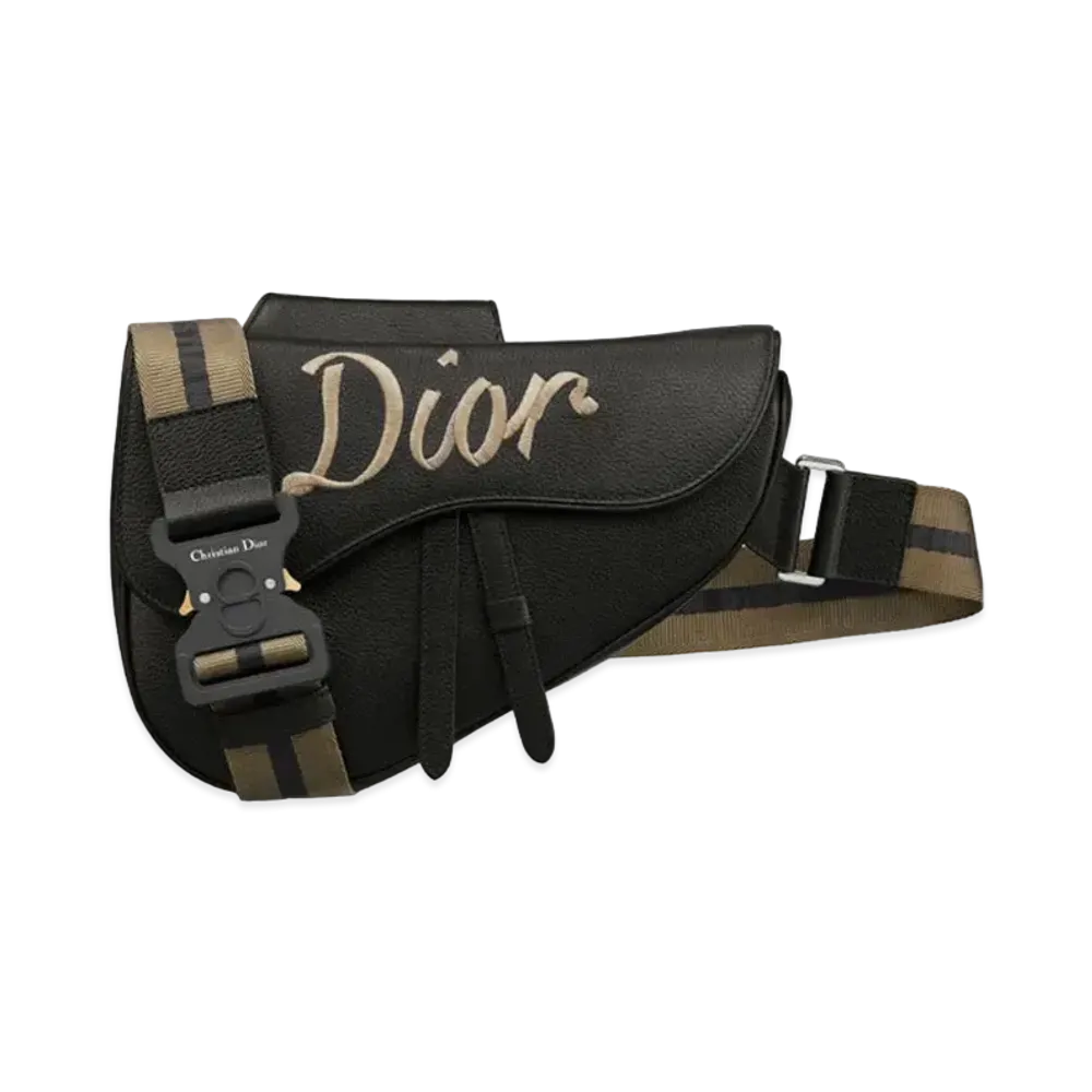 Dior Saddle Bag Grained Calfskin "Black"
