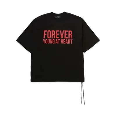 mastermind JAPAN Boxy Fyah Tee "Black"