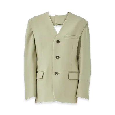 INSCRIRE Women's Double Cloth Layered Jacket "Beige"