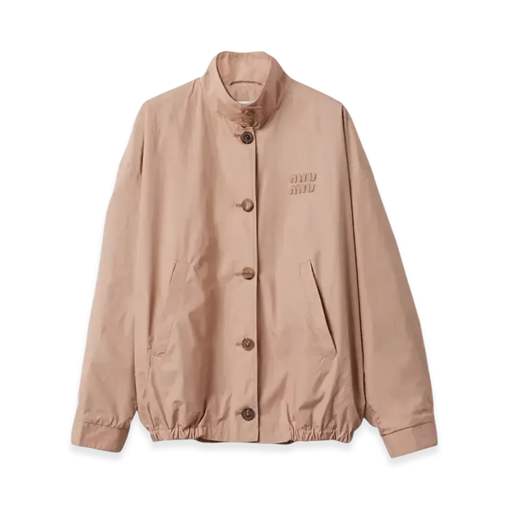 MIU MIU Women's Poplin Blouson Jacket "Cameo"