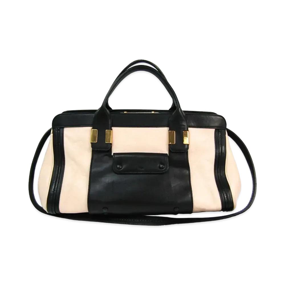 Chloe Alice Leather 2WAY Bag "Cream"