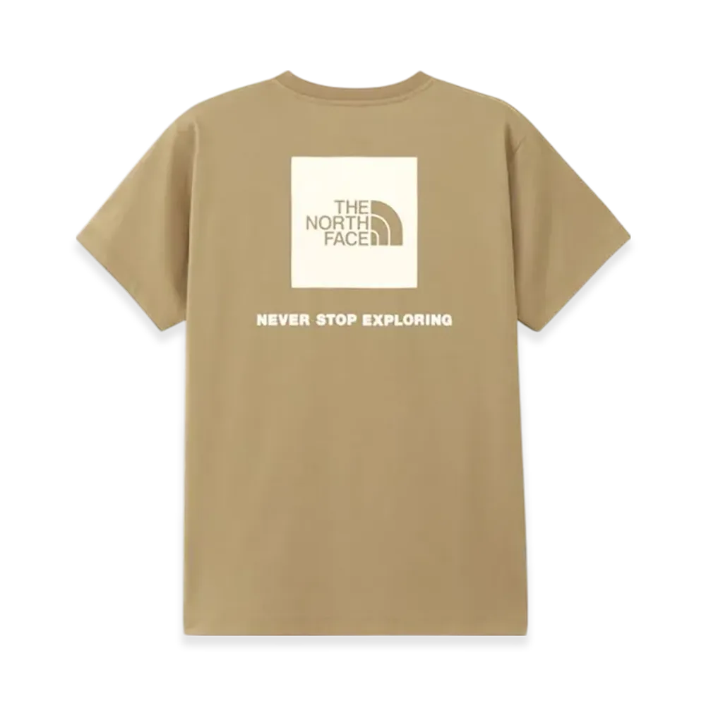 The North Face Ladies Short Sleeve Back Square Logo Tee "Classic Khaki"