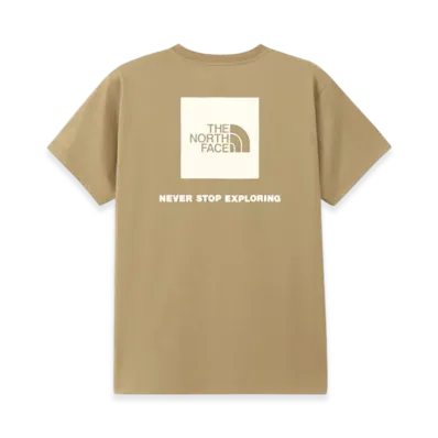 The North Face Ladies Short Sleeve Back Square Logo Tee "Classic Khaki"