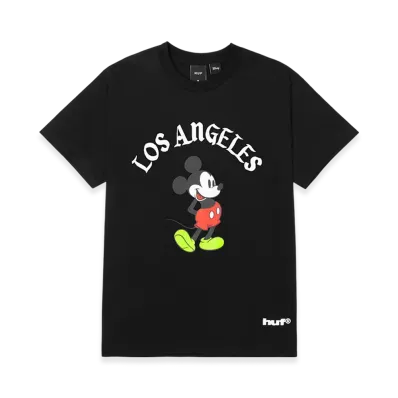 HUF x Disney Los Angeles Mickey Worldwide Tee "Black"