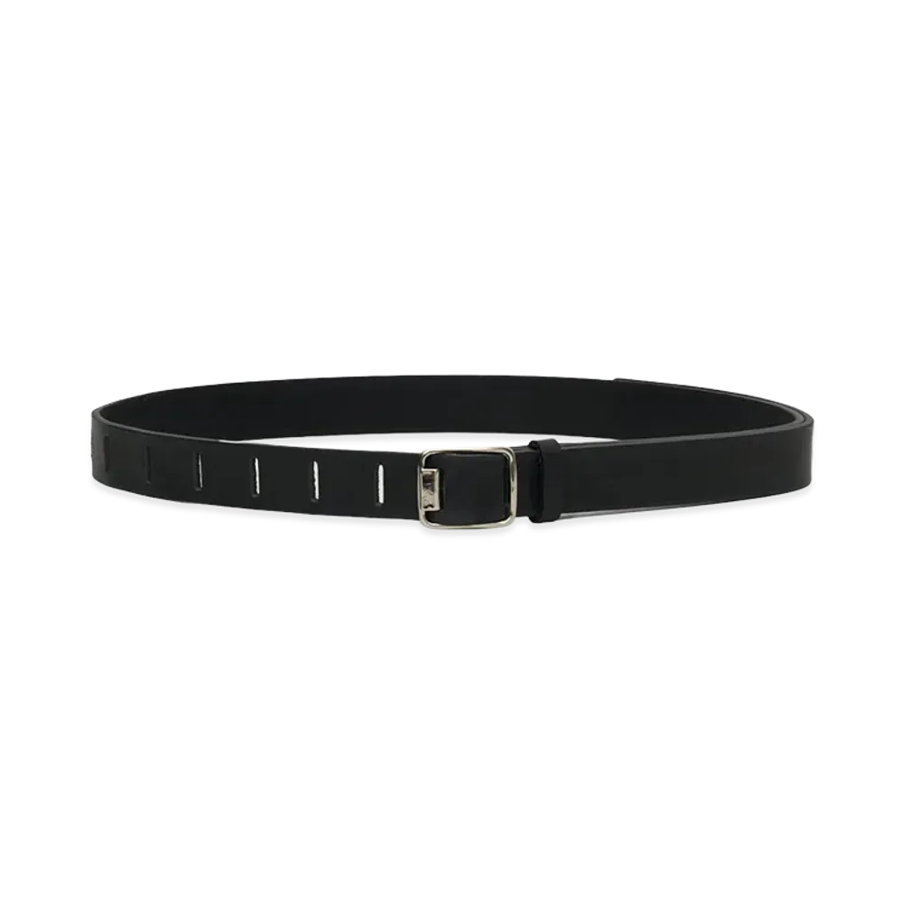 YOKE Wide Leather Belt "Black"