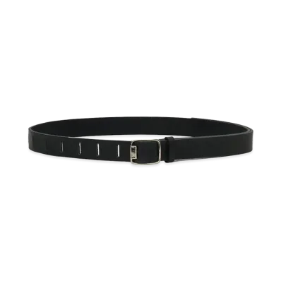 YOKE Wide Leather Belt "Black"