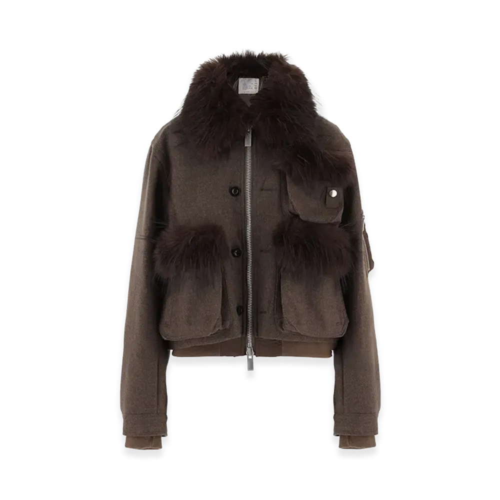 sacai Women's Jacket "Brown"