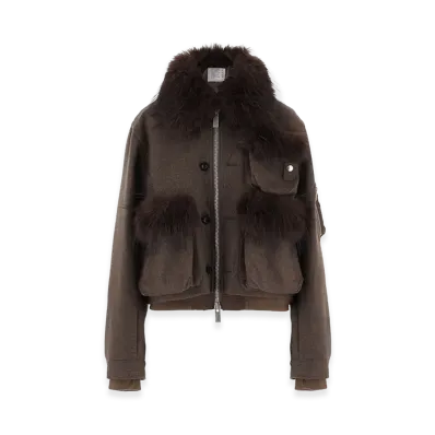 sacai Women's Jacket "Brown"