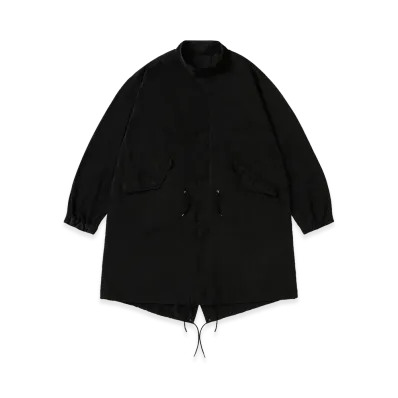 A.PRESSE Vintage Washed Silk Cotton M-65 Field Parka "Black"