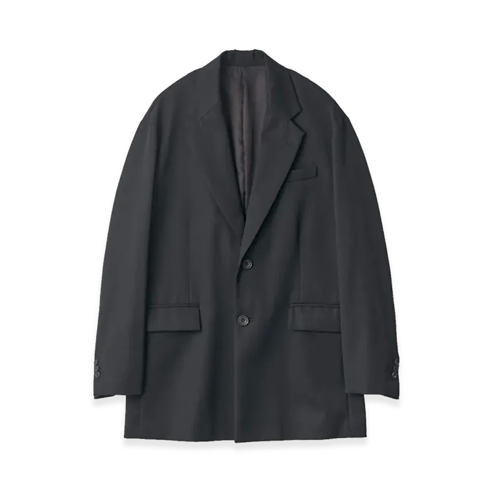 ssstein Oversized Single Breasted Long Jacket "Black"
