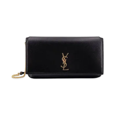 Saint Laurent Women's 'Cassandre' Smartphone Holder "Black"