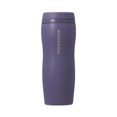 STARBUCKS Curved Recycled Stainless Bottle 355ml "Matte Purple"