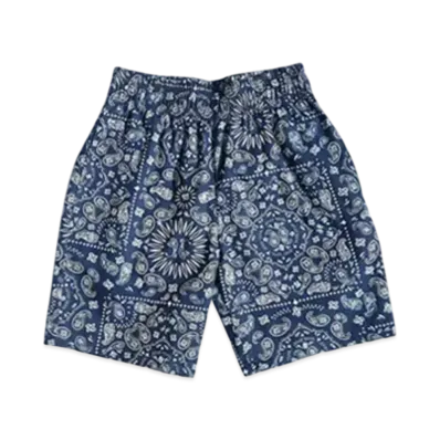 COOKMAN Chef Short Pants Checker "Paisley/Navy"