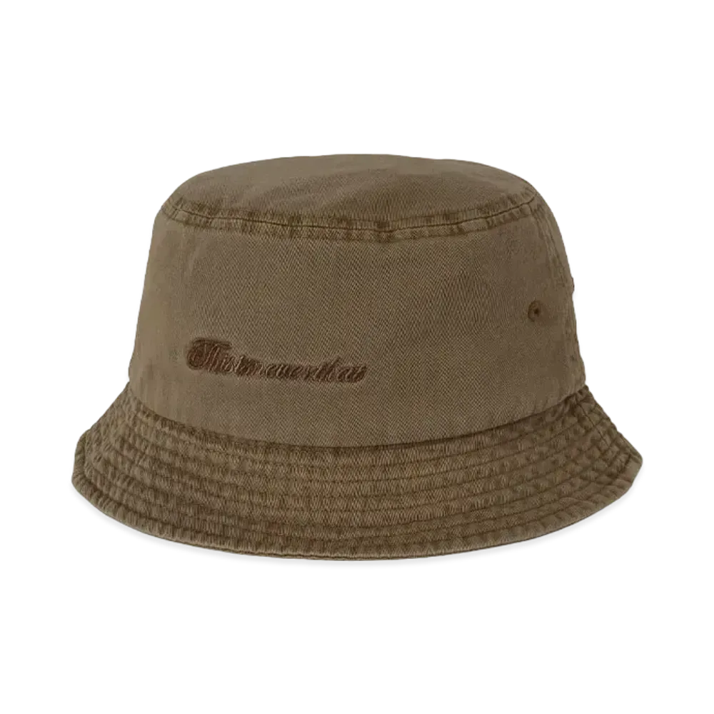 thisisneverthat Overdyed SCT-Logo Bucket Hat "Beige"