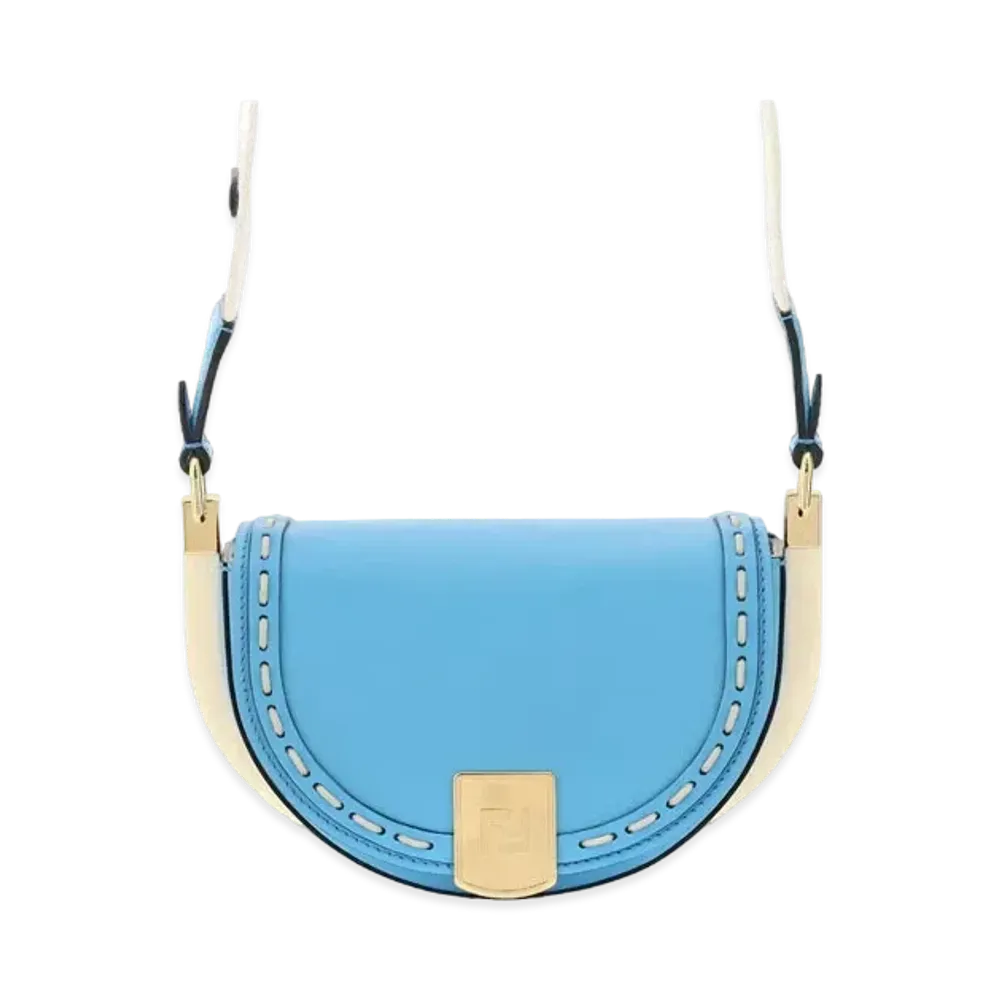 FENDI Moonlight Leather Bag "Blue"