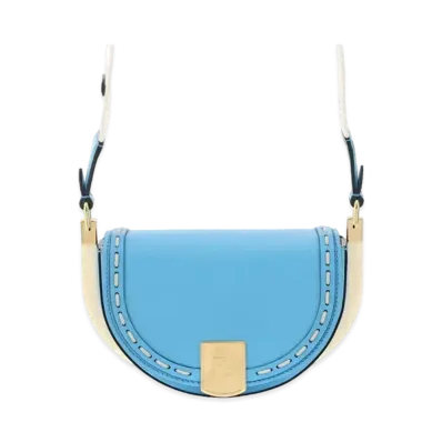 FENDI Moonlight Leather Bag "Blue"