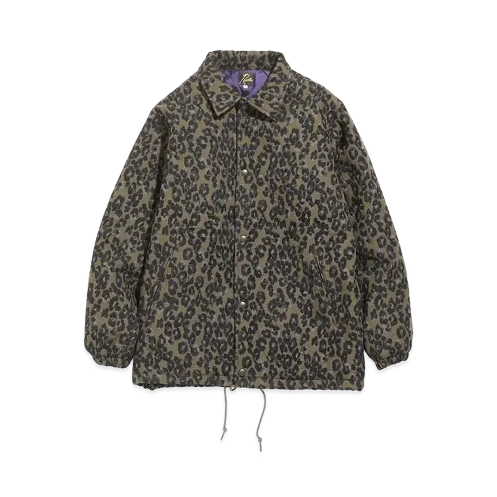 Needles COACH JACKET - R/PE/W/CU LEOPARD MOLE JQ. "Olive"