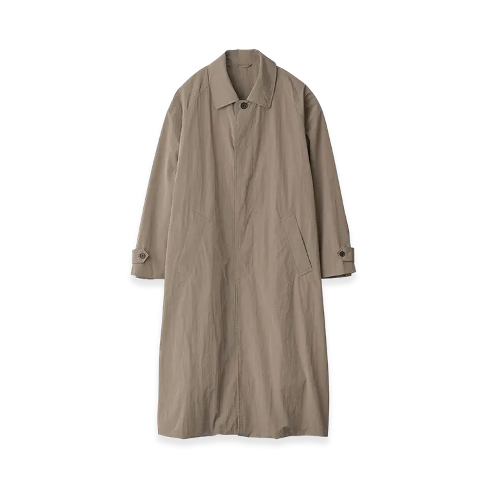 ssstein Oversized Layered Combination Coat "Taupe"
