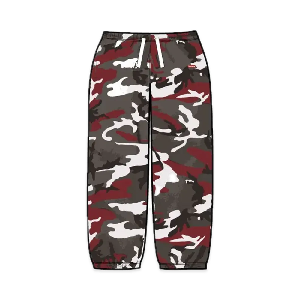 Supreme Small Box Drawcord Sweatpant "Red Camo"