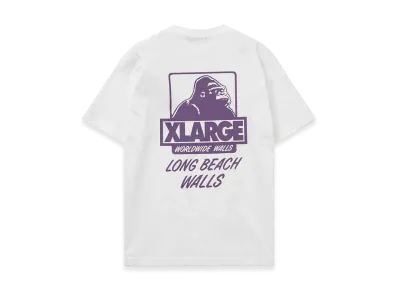 XLARGE x LONG BEACH WALLS 2026 S/S Tee Calif-Art "White"