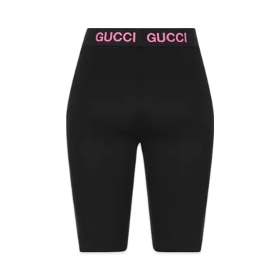 GUCCI Technical Jersey Biker Short Pants "Black/Pink"