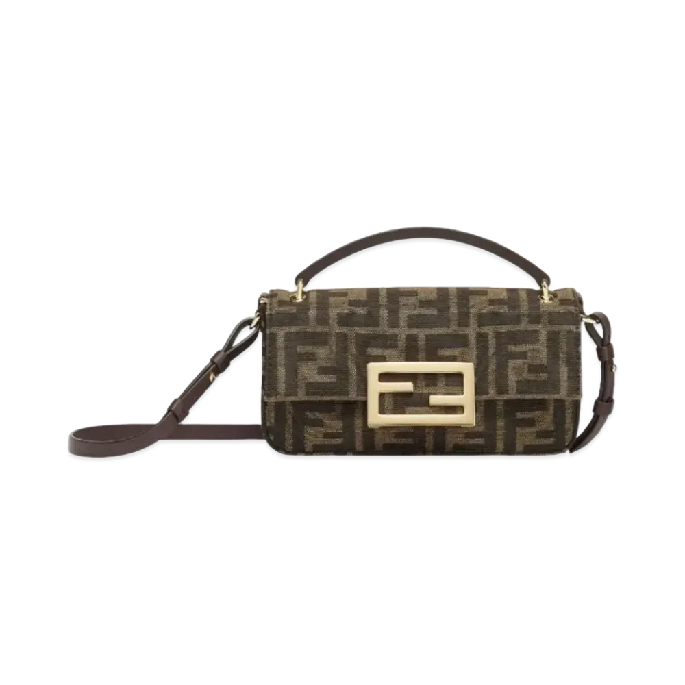FENDI Baguette Phone Pouch FF Fabric Pouch "Brown"