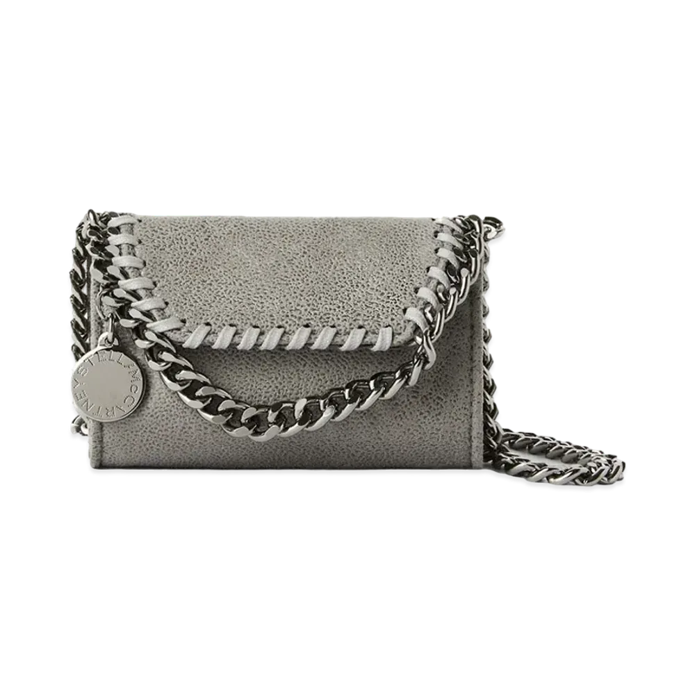 Stella McCartney Falabella Micro Crossbody Bag "Light Grey"