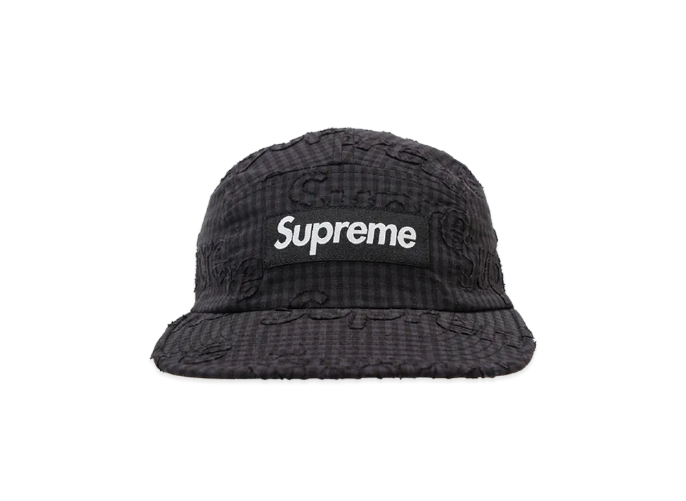 Supreme Monogram Gingham Camp Cap 