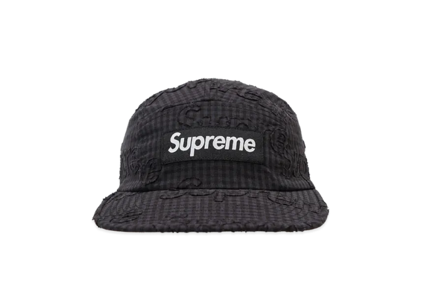 Supreme Monogram Gingham Camp Cap Supreme Monogram Gingham Camp Cap