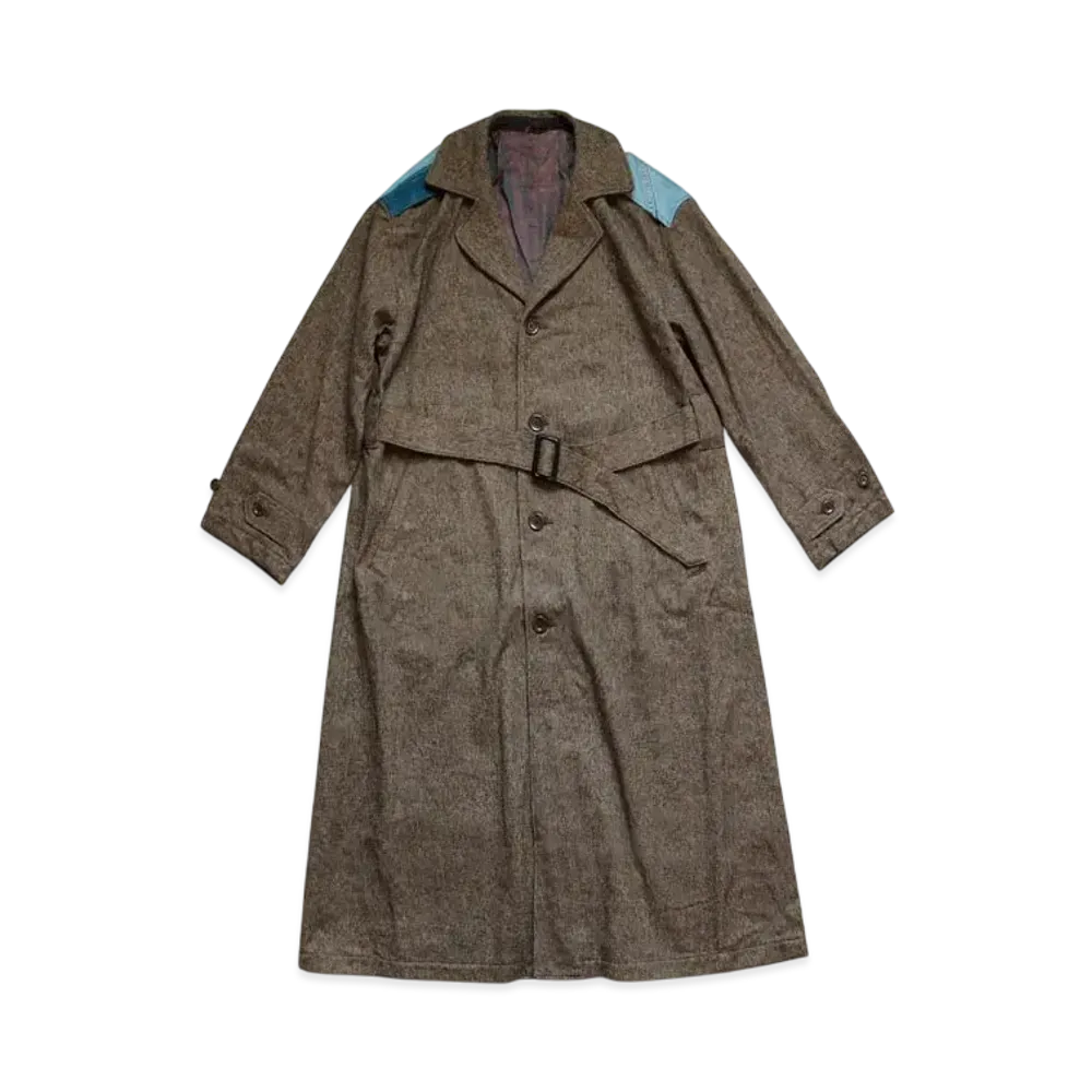 KAPITAL Cotton Tweed Drag Coat "Brown"