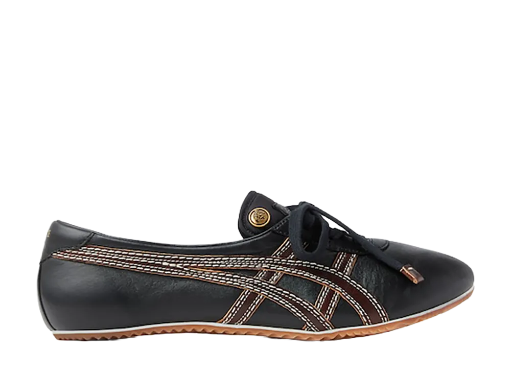 Versace × Onitsuka Tiger Tai-Chi Sakura Nappa Sneaker "Black/Brown"