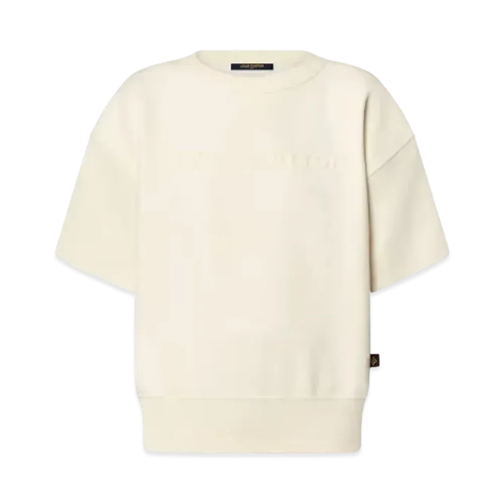 Louis Vuitton Embossed Signature Sweater Top "Blanc Lait"