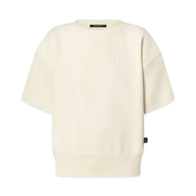 Louis Vuitton Embossed Signature Sweater Top "Blanc Lait"