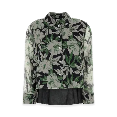 LOEWE Women's Printed Silk Shirt "Multicolor"
