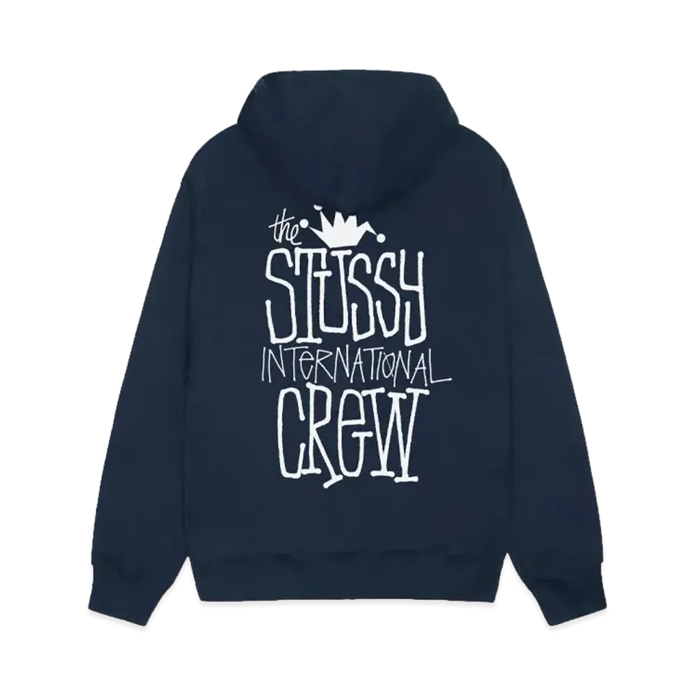 Stussy Crown International Hoodie "Navy"