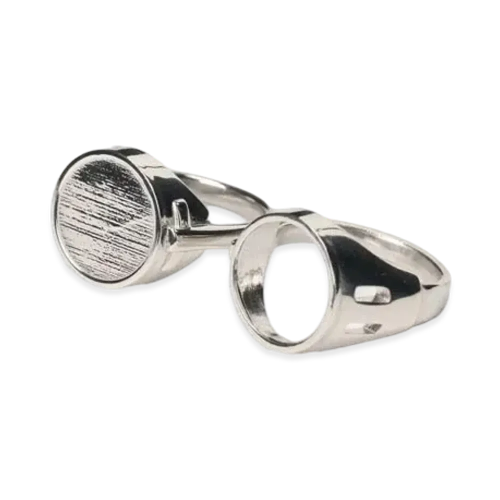 Ground Y x Jujutsu Kaisen Nanami's Glasses Ring Set "Silver"