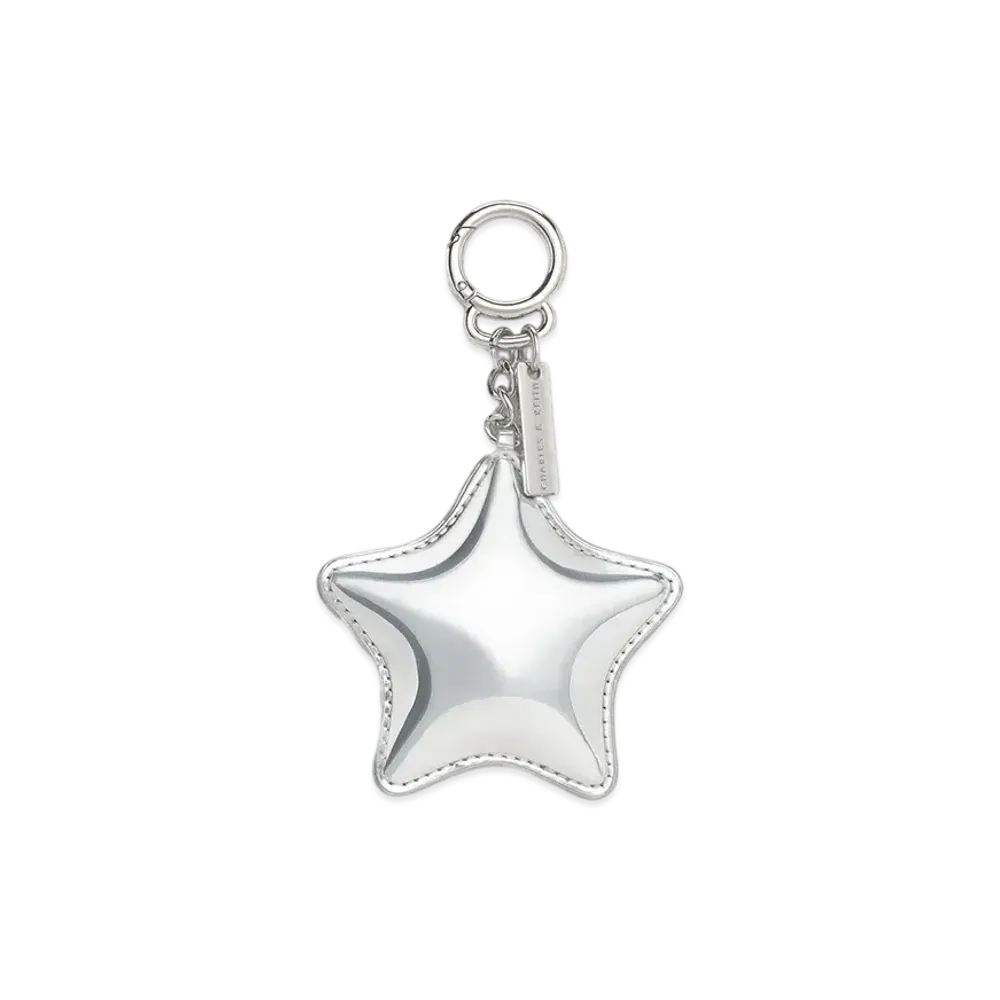 CHARLES & KEITH Star Mirror Charm "Silver"