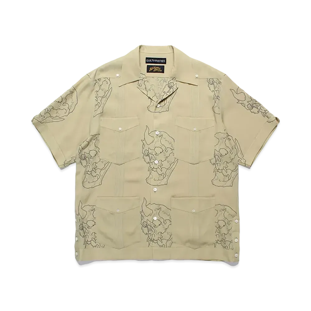 WACKO MARIA x 56 Tattoo Studio / Cuba Shirt "Olive"
