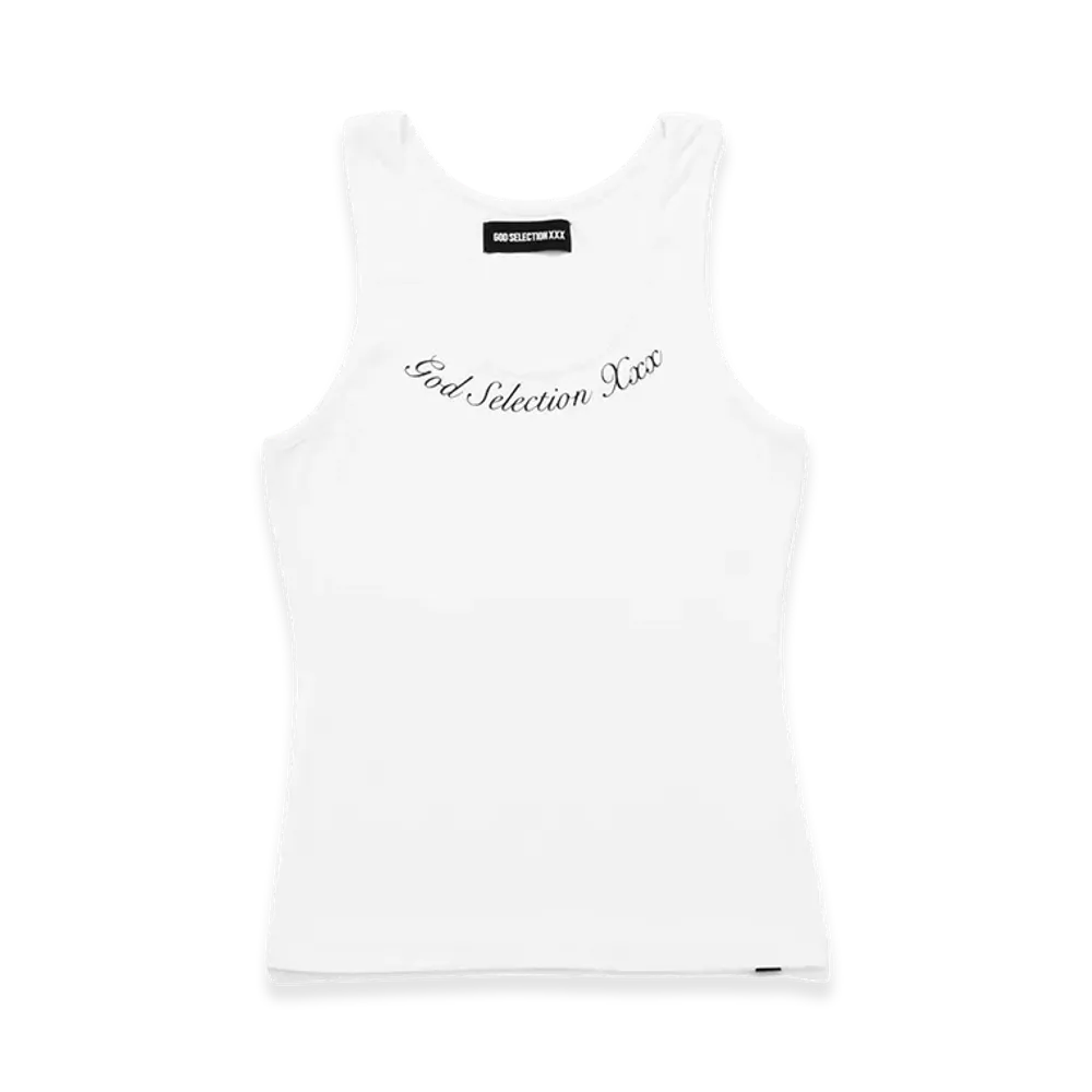 GOD SELECTION XXX Women's Tank Top GXL-S26-CS-04 "White"