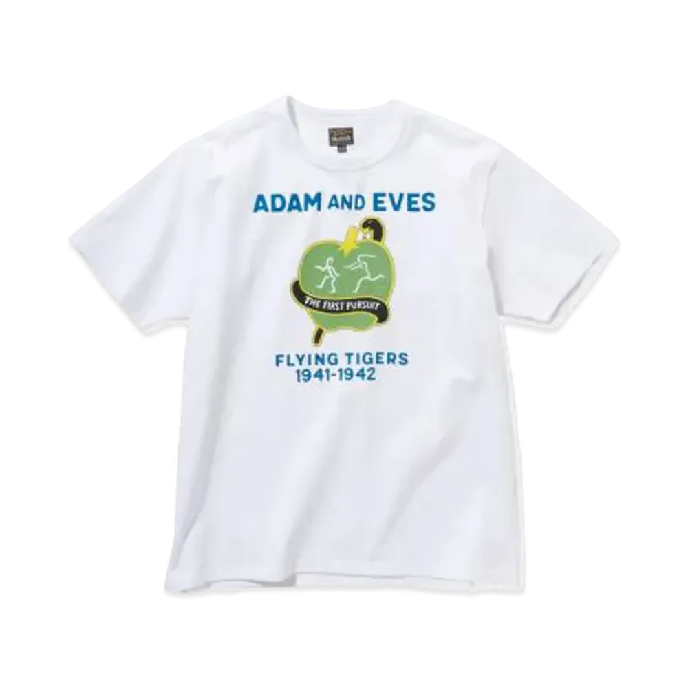 THE REAL McCOY'S MILITARY TEE / ADAM AND EVES "White"