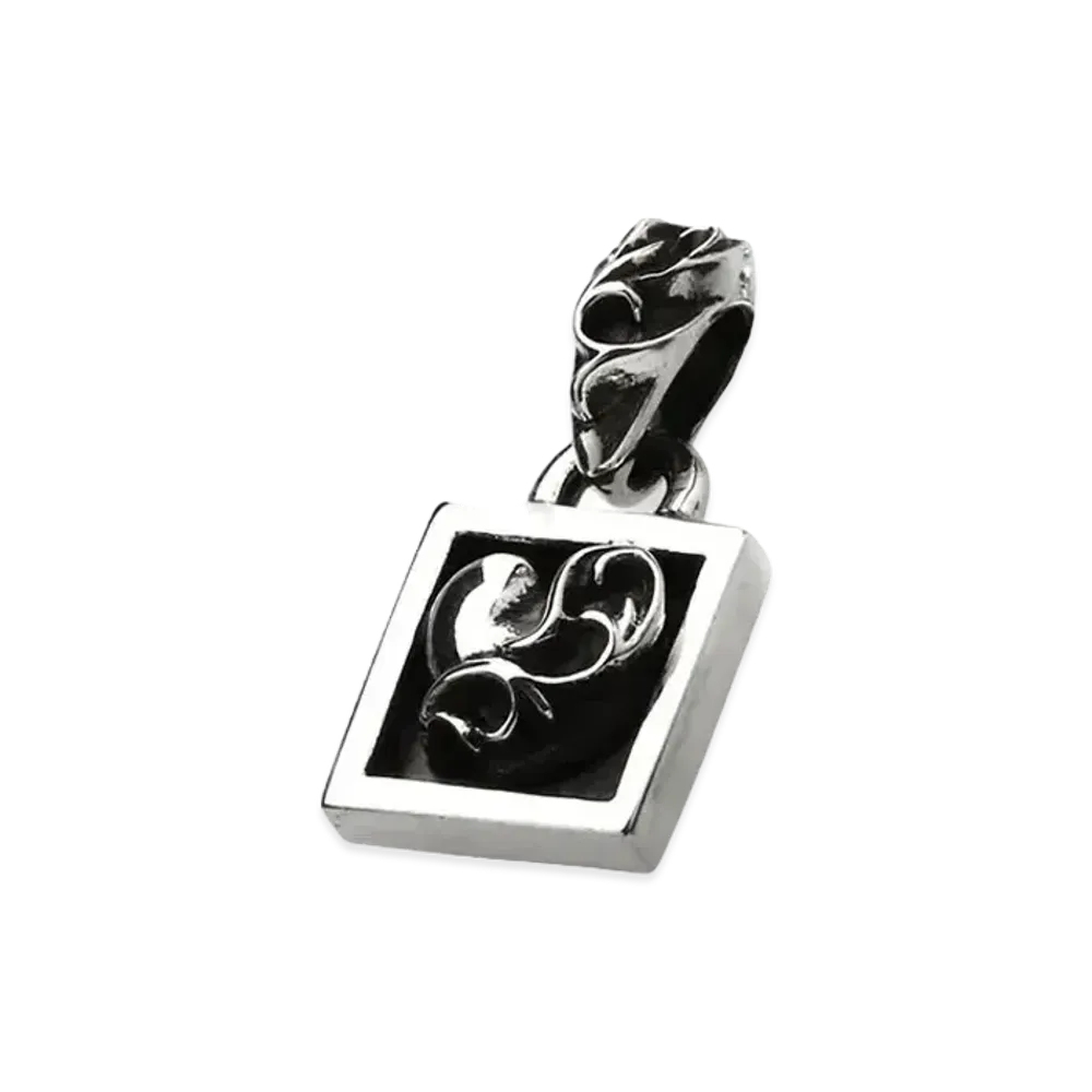 Chrome Hearts Framed Heart Charm "Silver"