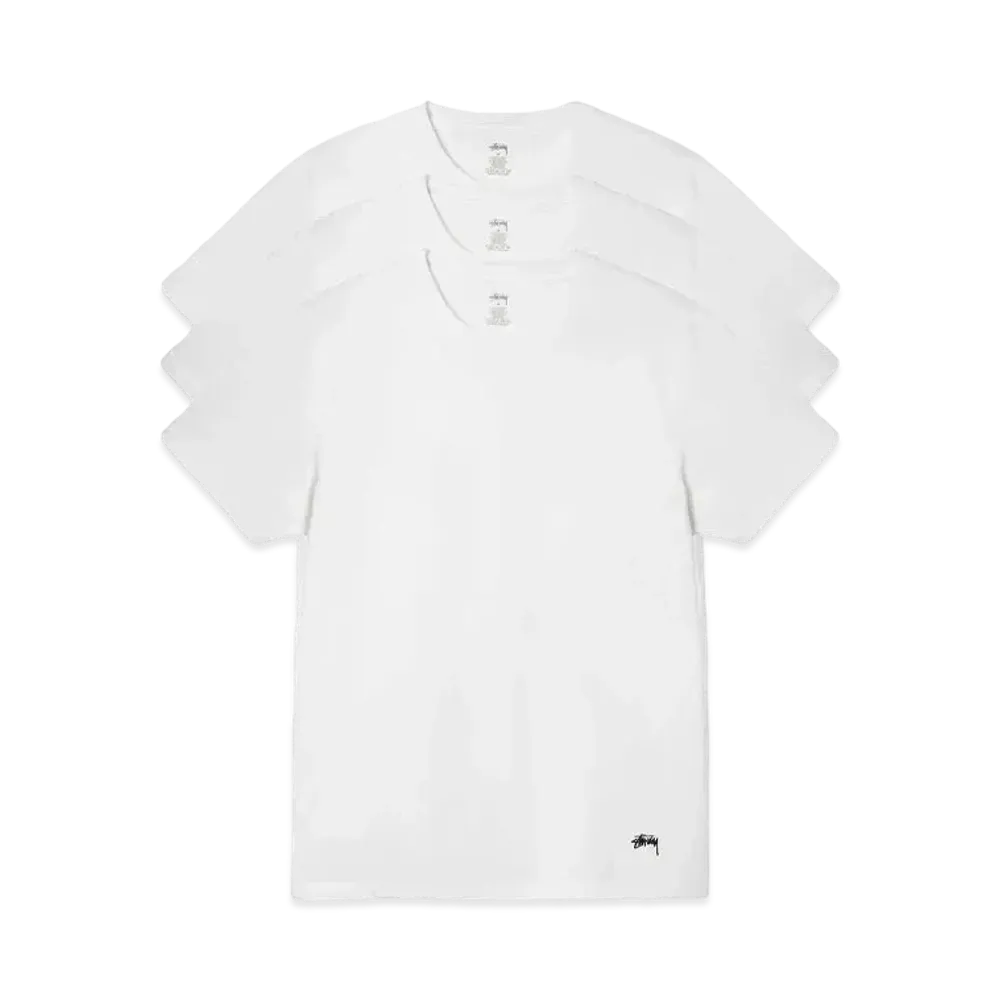 Stussy Undershirt 3 Pack "White" (FA24)