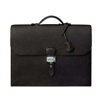 Hermes Document Case Sac A De Pet 2-38 "Black"