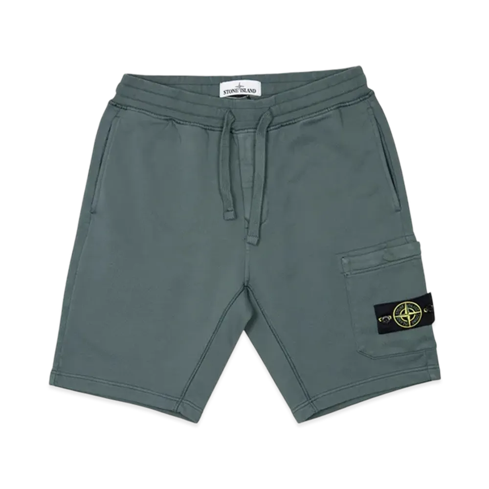 Stone Island 64651 Fleece Bermuda Shorts - 21SS "Dark Green"